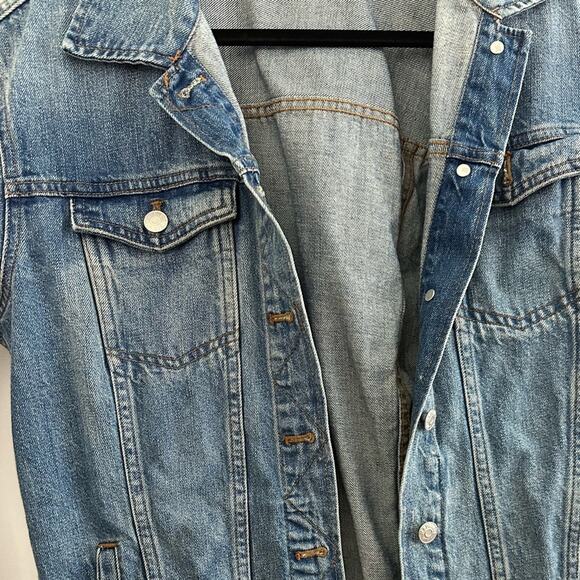 Madewell Light Wash Button Up Jean Jacket Womens Size Small - Picture 2 of 6